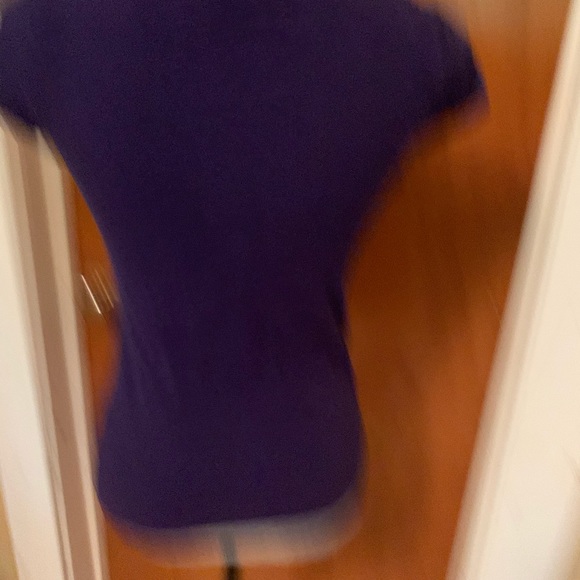 H&M purple cotton cap sleeve top - Picture 3 of 4